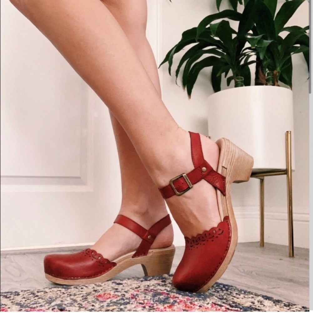 Dansko Marta Open-Back Mary Jane Clog Sandal
